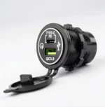 IC-266C-5 Pano Tipi USB 3.0 + Type-C Soket, 12-24V, Mavi