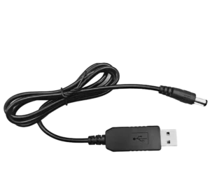 USB-Barrel Jack Voltaj Yükseltici Kablo, 1M (Giriş 5V, Çıkış 12V)