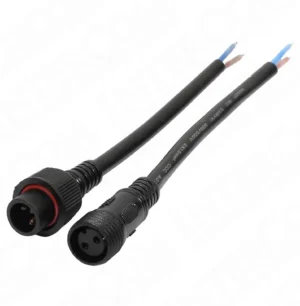 IC-266K 2 Pin Kablolu IP67 Konnektör Takımı