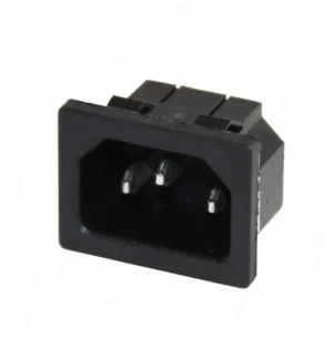 IC-212B C14 Power Soket Erkek Kulaksız AS-04