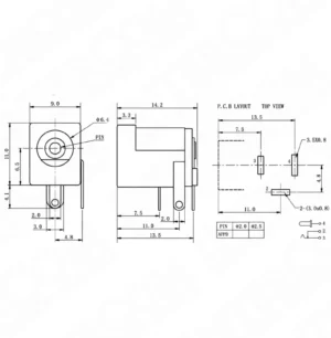 IC-255 DC Jak Şase 2.1mm