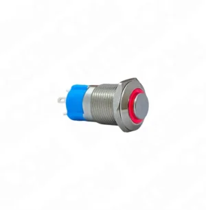 12mm Kalıcılı Ledli Metal Buton 1NO IP67