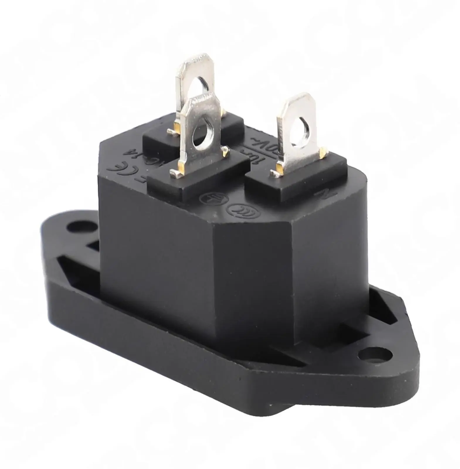 IC-212 C14 Power Soket Erkek Kulaklı AS-05 - Görsel 2