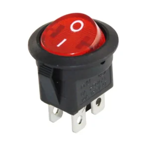 IC-131-4 Yuvarlak Işıklı Anahtar ON-OFF 4P