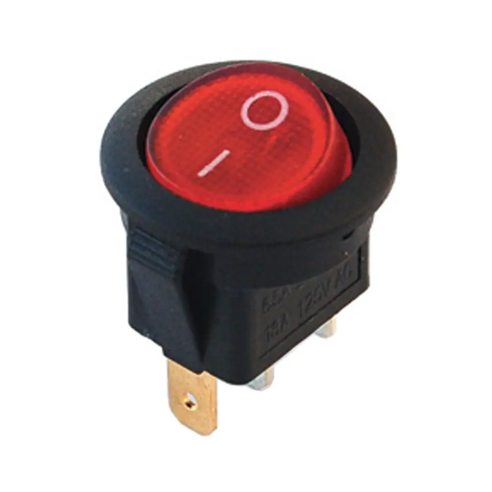 IC-131 Yuvarlak Işıklı Anahtar ON-OFF 3P - Görsel 2