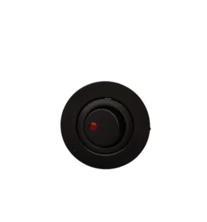 IC-132E Pano Tip Yuvarlak Işıklı Anahtar ON-OFF 12 Volt Kırmızı