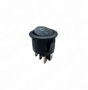 IC-133-6 Yuvarlak Anahtar ON-OFF 6P Siyah