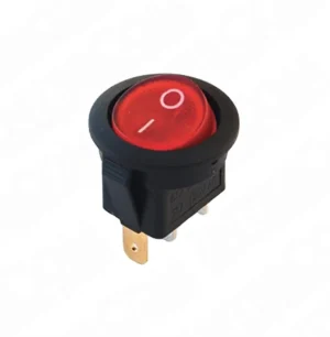 IC-134D Mini Yuvarlak Anahtar Işıklı ON-OFF 3P