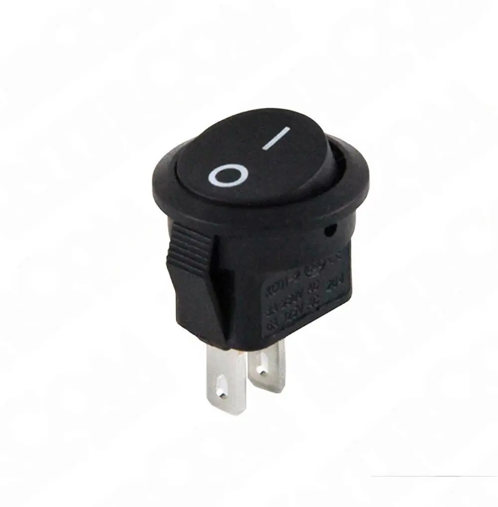 IC-134E Mini Yuvarlak Anahtar Işıksız ON-OFF 2P - Görsel 2