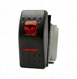 IC-134M-3 Marin Switch Kare + Çizgi Işıklı On-Off-On