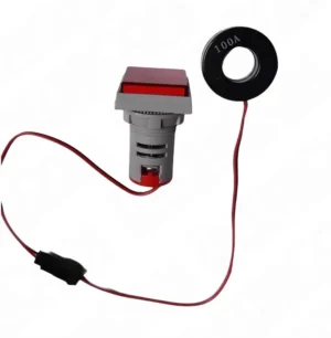 AD22-22VAS 22mm Dijital Volt-Ampermetre Kare