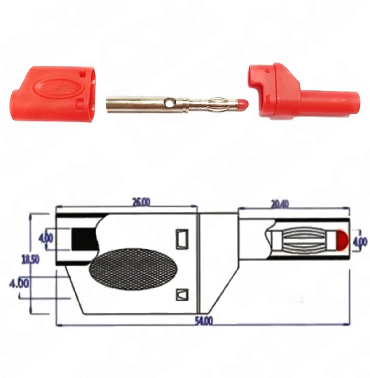 IC-238E Banana Jak Korumalı Tip 4mm CX-2074 - Görsel 2