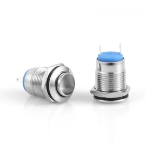 D12 12mm Metal Yaylı Buton Işıksız