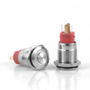 D24 16mm Metal Kalıcılı Buton 12-24V Beyaz Led