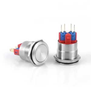 D89-1 22mm Metal Yaylı Buton Işıksız 1NO 1NC