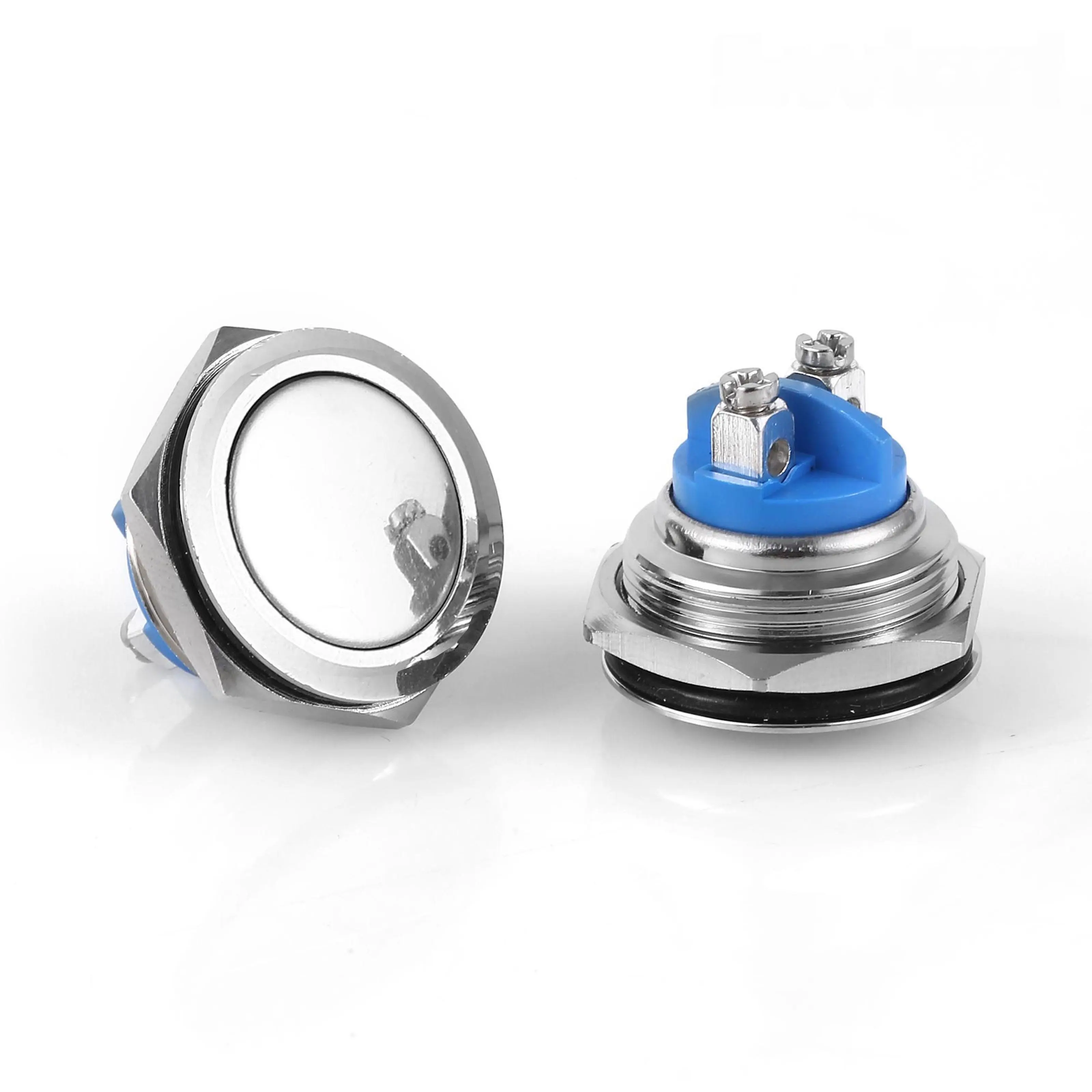 D89 22mm Metal Yaylı Buton Işıksız