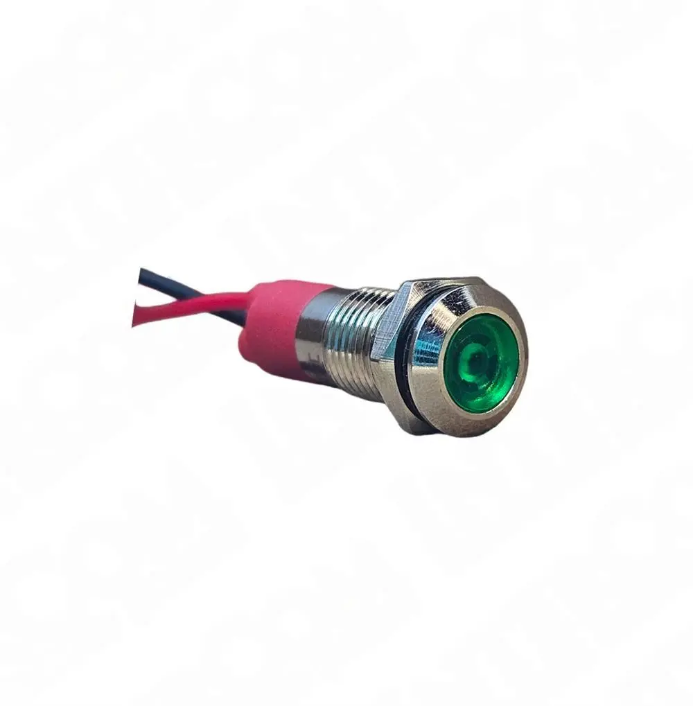 D8S 8MM METAL KABLOLU SİNYAL LAMBASI 12-24V - Görsel 3