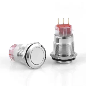 D98-1 19mm Metal Yaylı Buton Işıksız 1NO 1NC