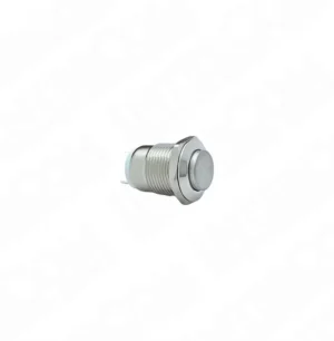 E12 12mm Metal Işıksız Yaylı Buton Çıkık Kafa 1NO IP67