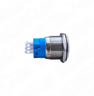 E3 19mm Metal Buton Kalıcılı 12-24V Yeşil Led 1NO1NC