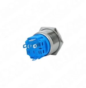 E76 22mm Metal Buton Kalıcılı 12-24V Turuncu Led 1NO1NC