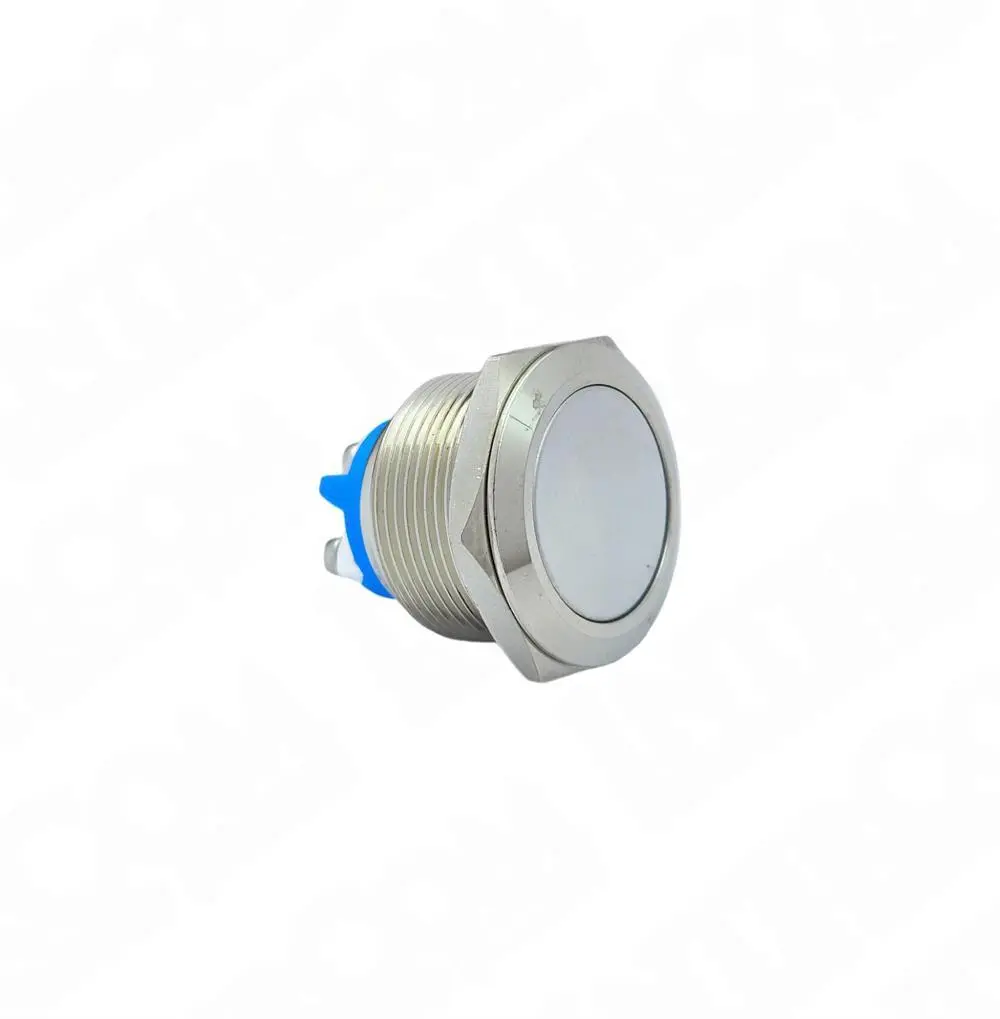 E89 22mm Metal Buton Yaylı Düz Kafa 1NO
