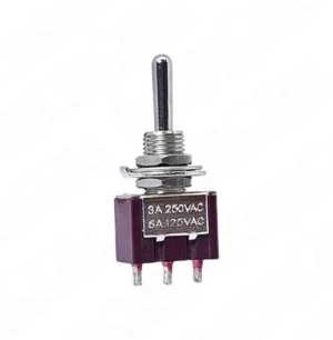 IC-143 Toggle Switch Yaylı MOM-OFF-MOM (Kaliteli) Ø6mm MTS-123