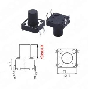 IC-202 Tact Switch 12x12