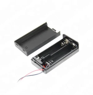 IC-233C Pil Yuvası 2'li Kapaklı Switchli (AA)
