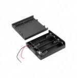 IC-233F Pil Yuvası 4'lü Kapaklı Switchli (AA)