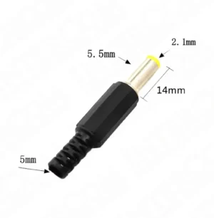 IC-252A DC Jak 2,1mm Uzun Fiş Sarı Uç