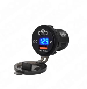 IC-266D-1 Pano Tip Voltmetreli 2li USB 3.0 + Type-C