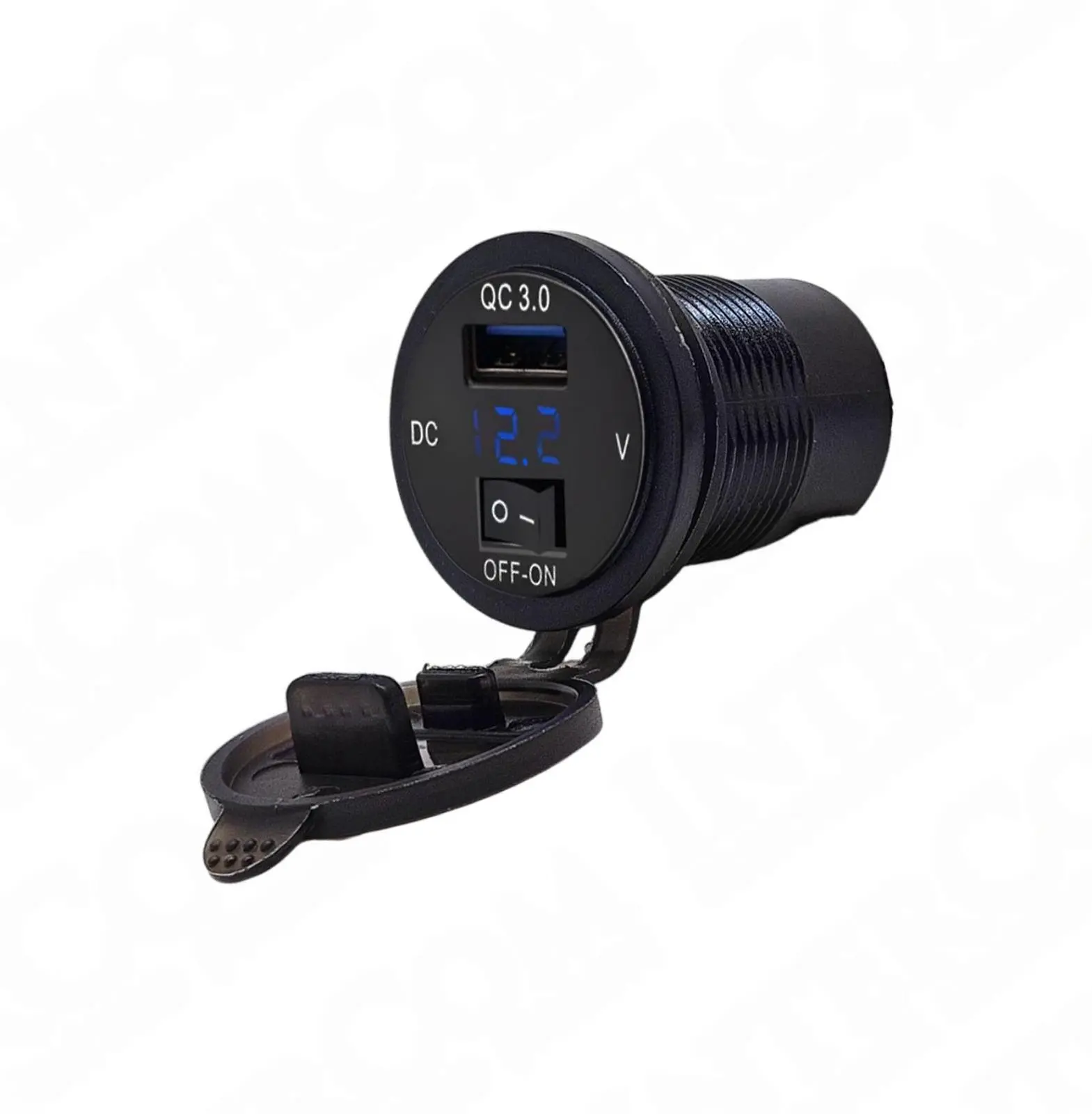 IC-266D-7 Pano Tip Voltmetreli USB 3.0 Anahtarlı