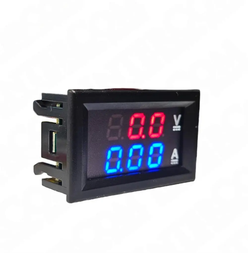 IC-278B Dijital Volt-Ampermetre DC 3-100V 0-10A - Görsel 2