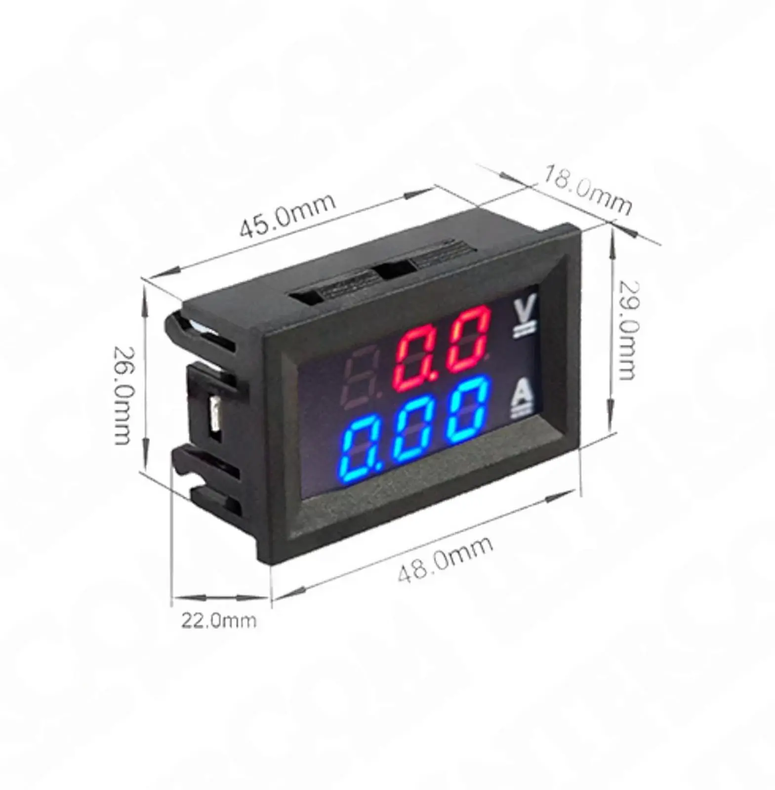 IC-278B Dijital Volt-Ampermetre DC 3-100V 0-10A - Görsel 3