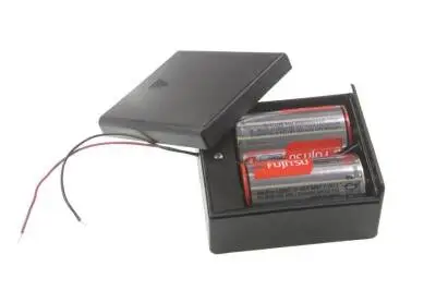 D2-LR20 İkili Pil Yuvası Kapaklı ve Anahtarlı