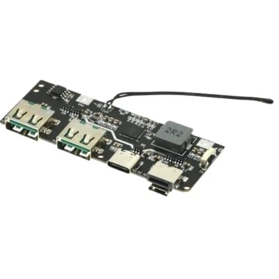 Çift USB 5V 22.5W Led'li Micro Type-C Powerbank Modülü