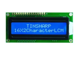 2x16 Karakter LCD Ekran - Sol Alt Pin Bağlantılı Mavi