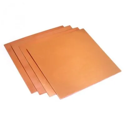 20x20 Bakır Plaket FR4 TEK Yüzlü (Deliksiz Pertinaks)