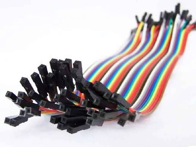 40 Pin Ayrılabilen Dişi-Dişi Jumper Kablo (100 mm)
